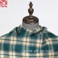 Heavyweight plaid check fabric for Coat clothing